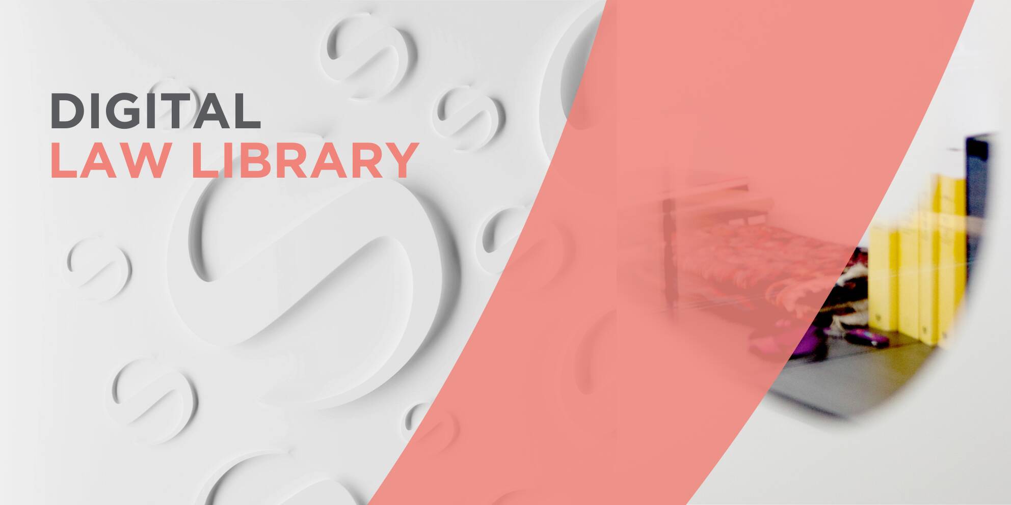 Digital Law Library von Saxinger mit Büchern im Hintergrund